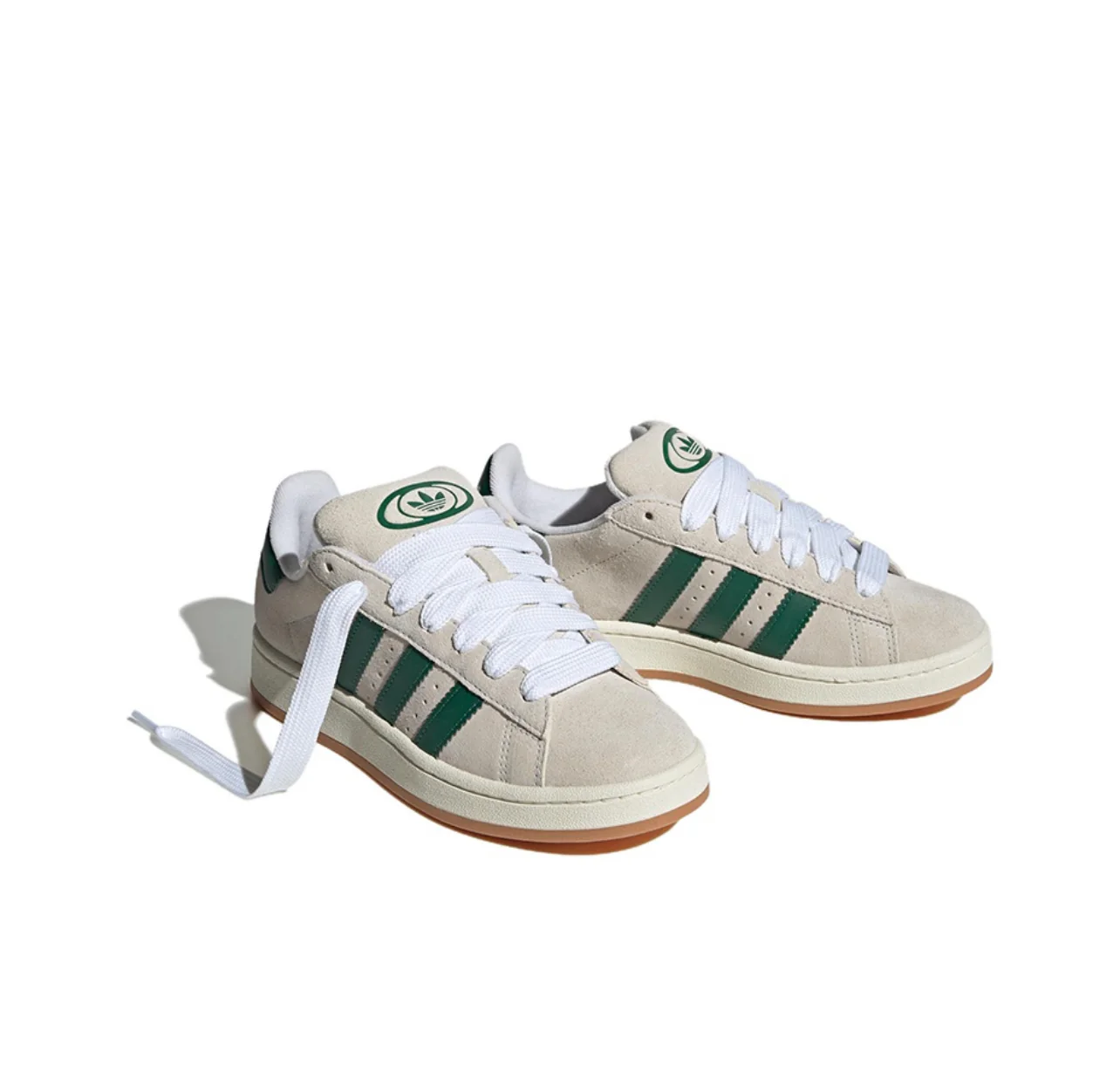 Adidas Campus 00s Crystal White Dark Green (Women's) - Image 3