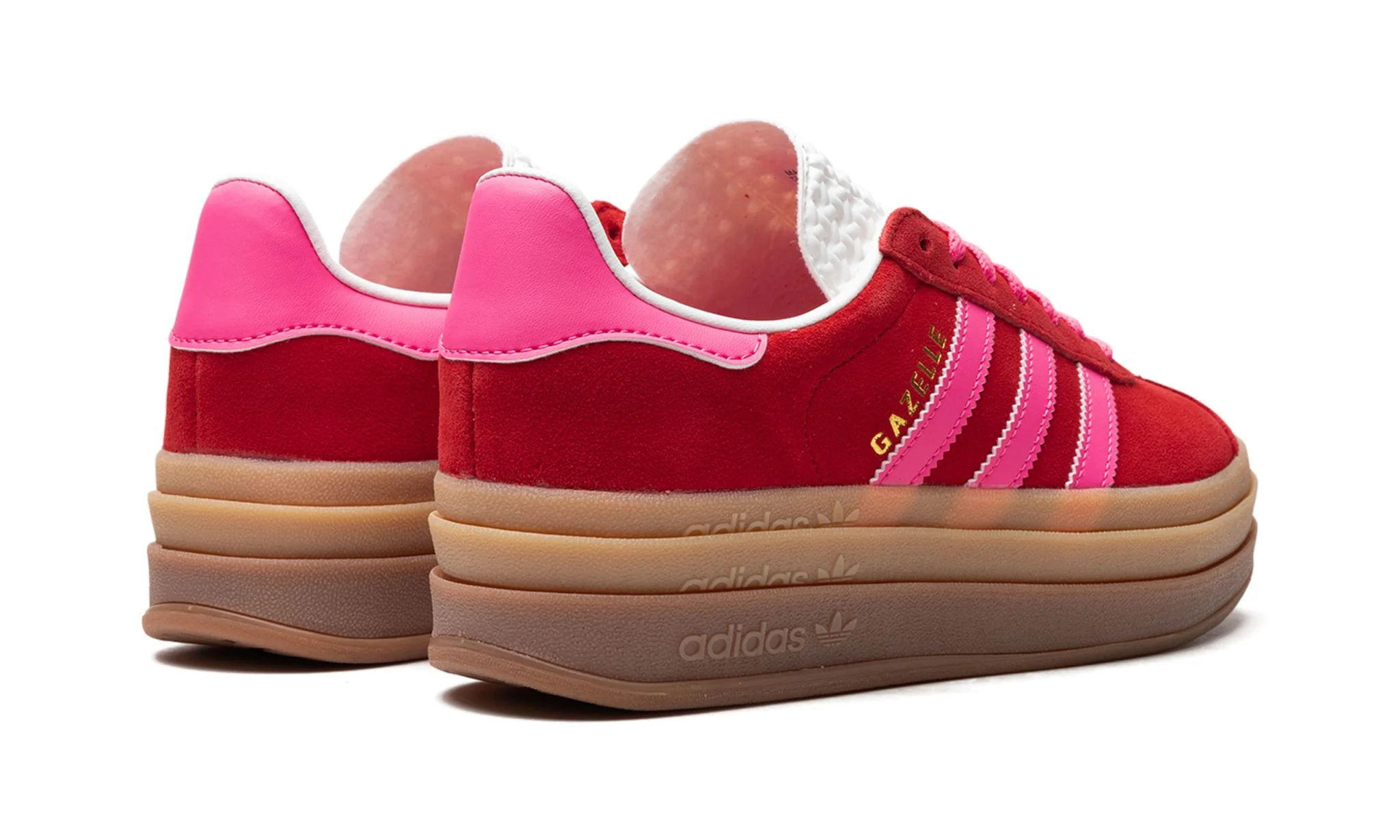 Adidas Gazelle Bold Collegiate Red Lucid Pink (Women's) - Image 3