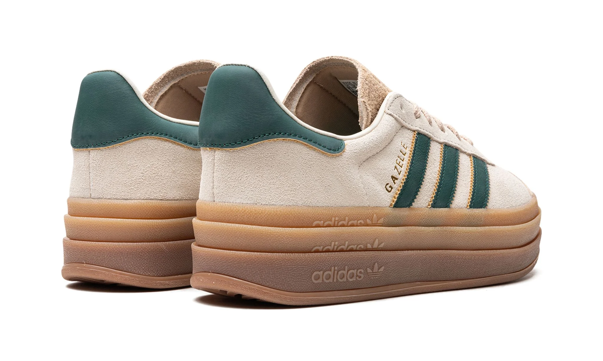 Adidas Gazelle Bold Magic Beige Collegiate Green - Image 3