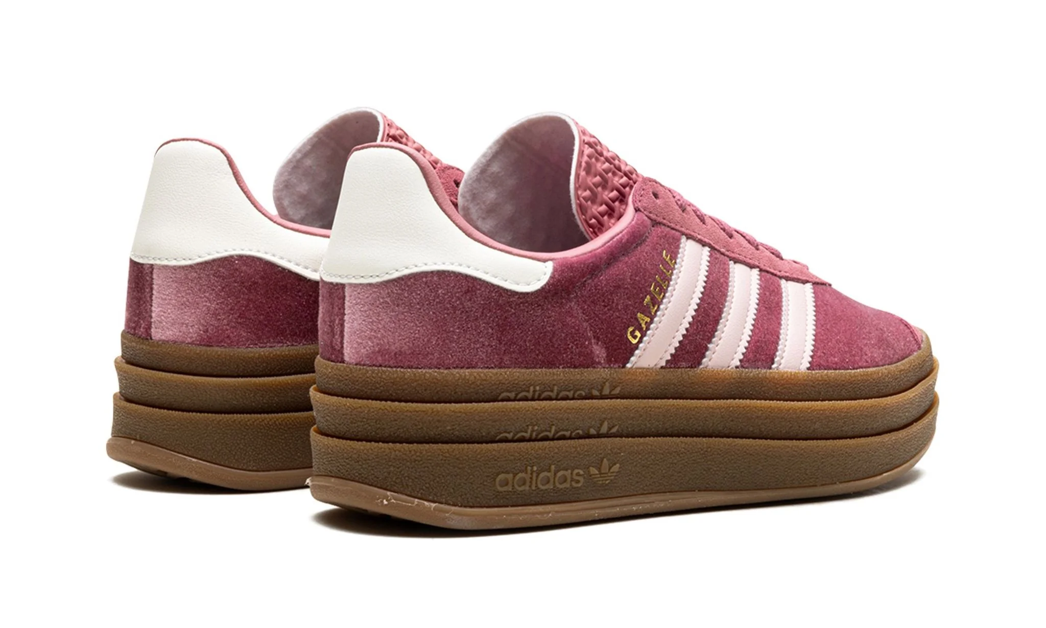 Adidas Gazelle Bold Sandy Pink Velvet (Women's) - Image 3
