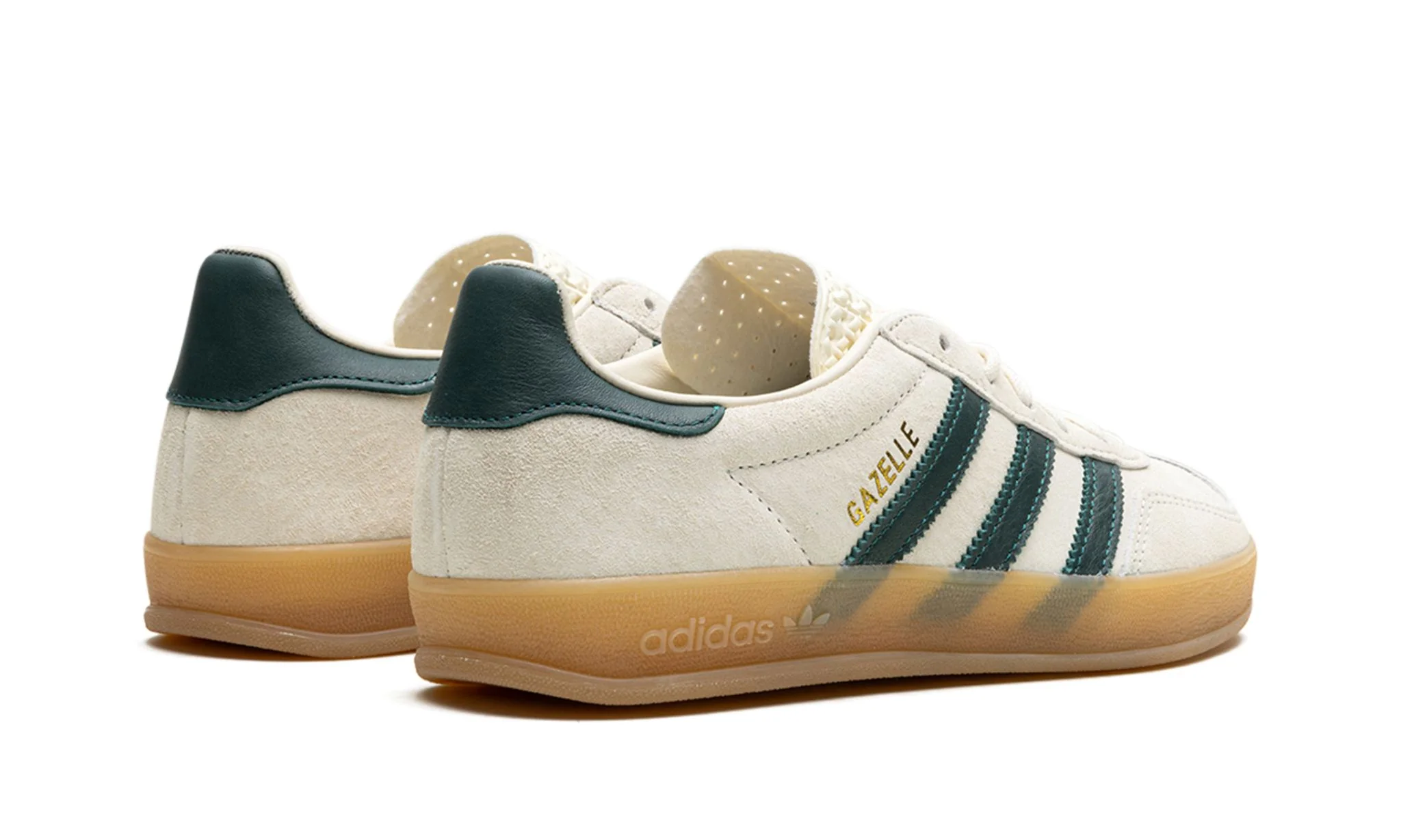 Adidas Gazelle Indoor Cream White Collegiate Green Gum - Image 3