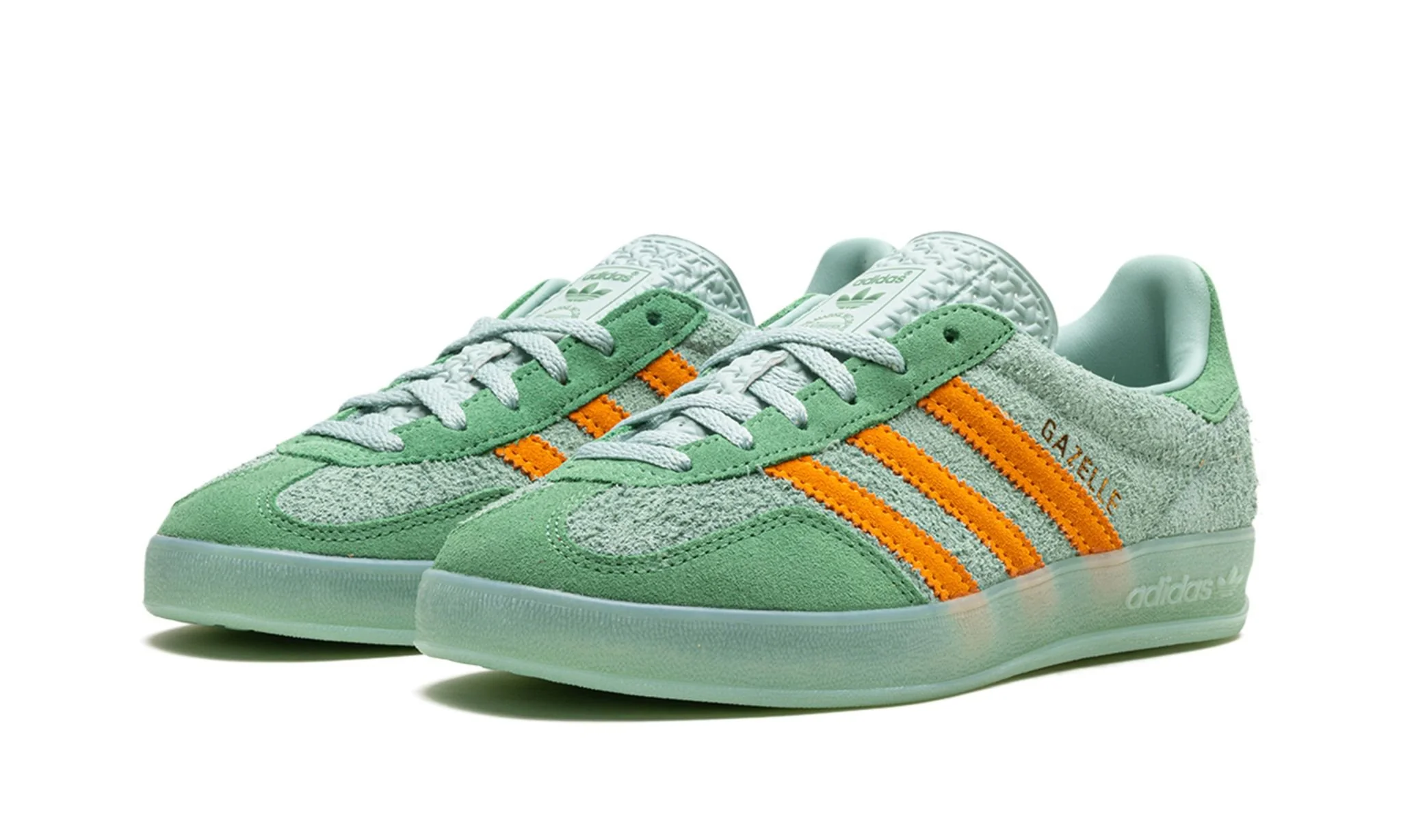 adidas Gazelle Indoor Hazy Green Crew Yellow (Women's) - Image 2