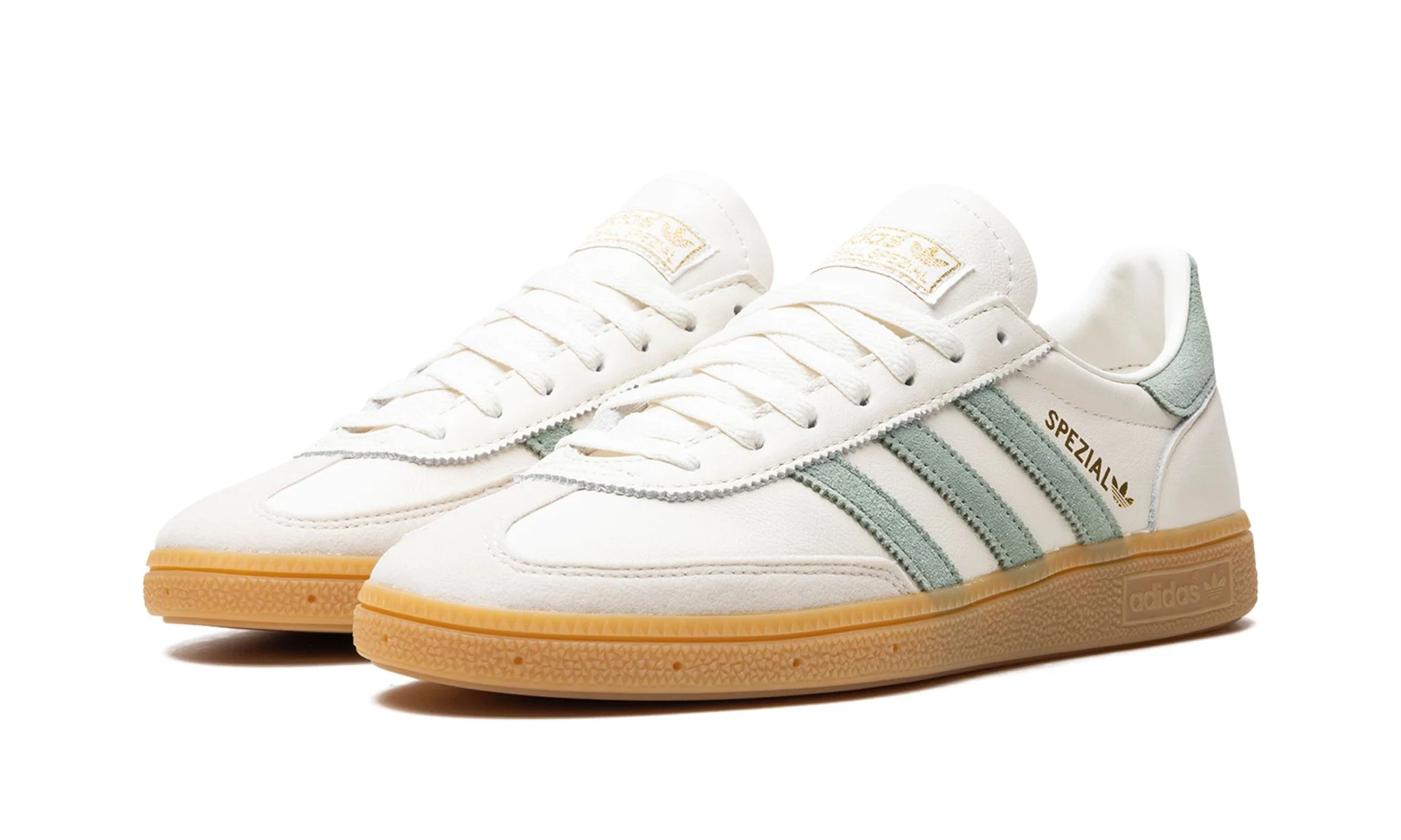 Adidas Handball Spezial Off White Silver Green - Image 2
