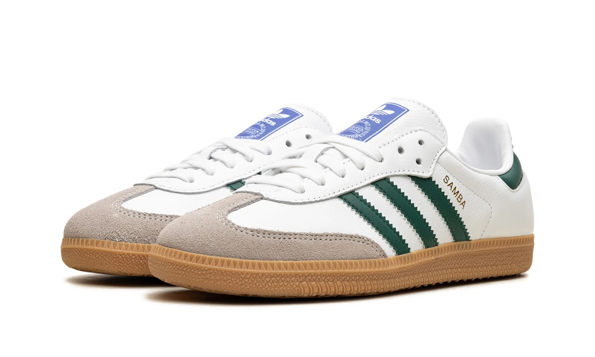 Adidas Originals Samba OG White Collegiate Green Gum - Image 2