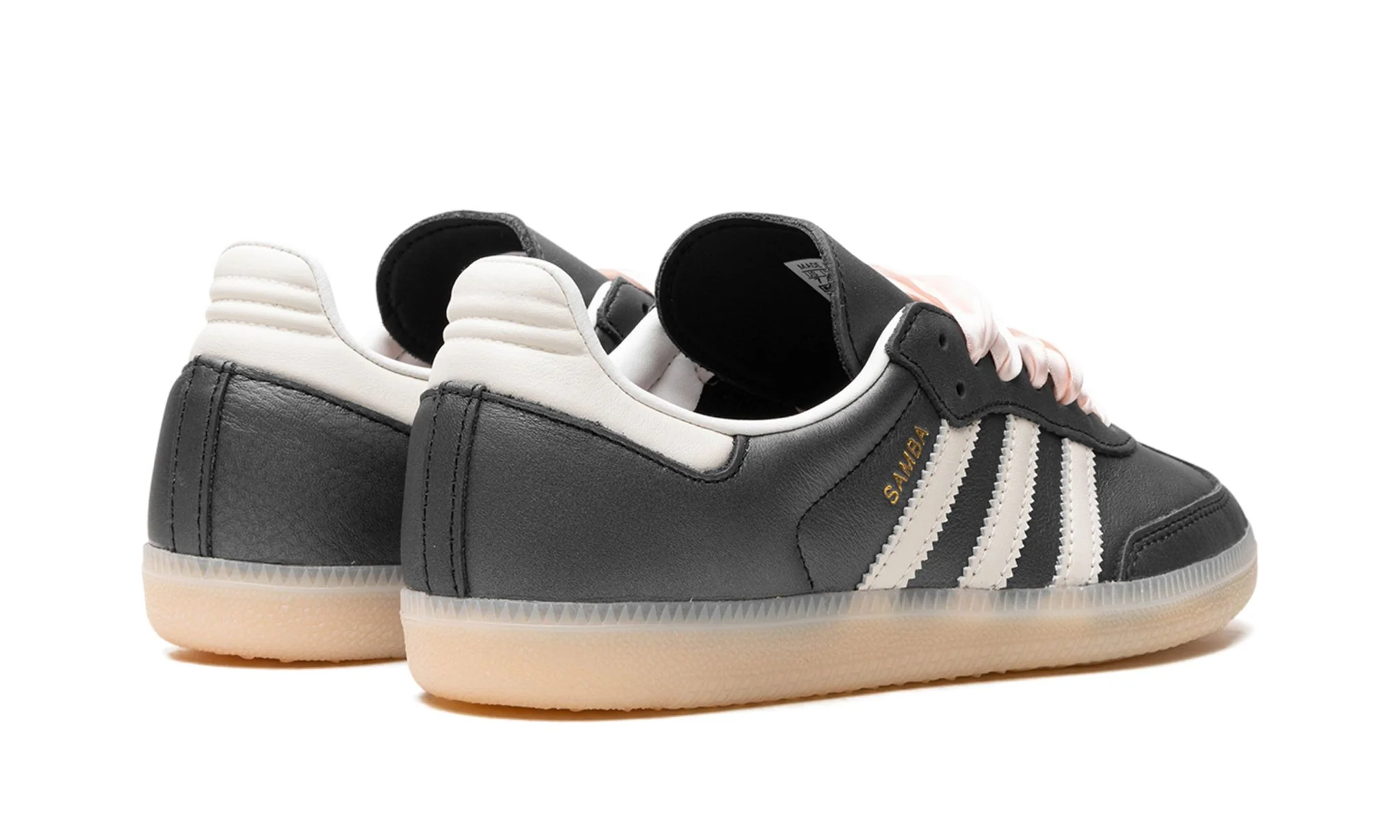 Adidas Samba OG Black Pink Ribbon Laces (Women's) - Image 3
