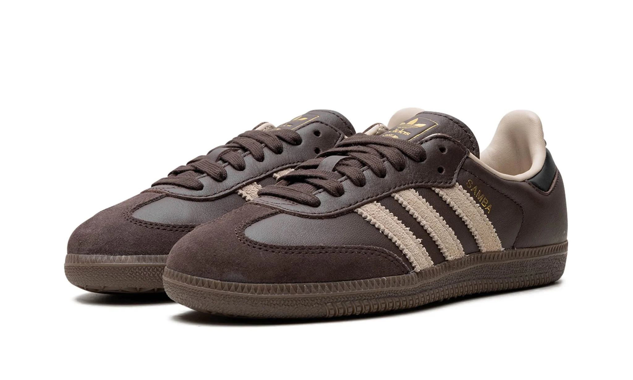 Adidas Samba OG Dark Brown Beige Gum - Image 2