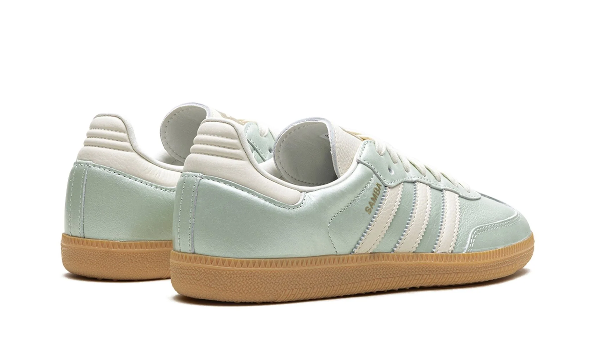Adidas Samba OG Linen Green Metallic (Women's) - Image 3