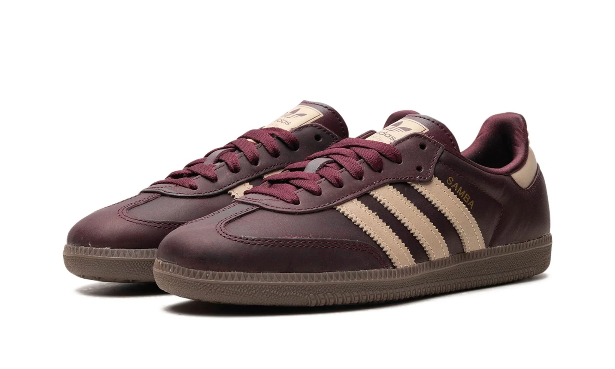 Adidas Samba OG Maroon Crystal Sand (Women's) - Image 2