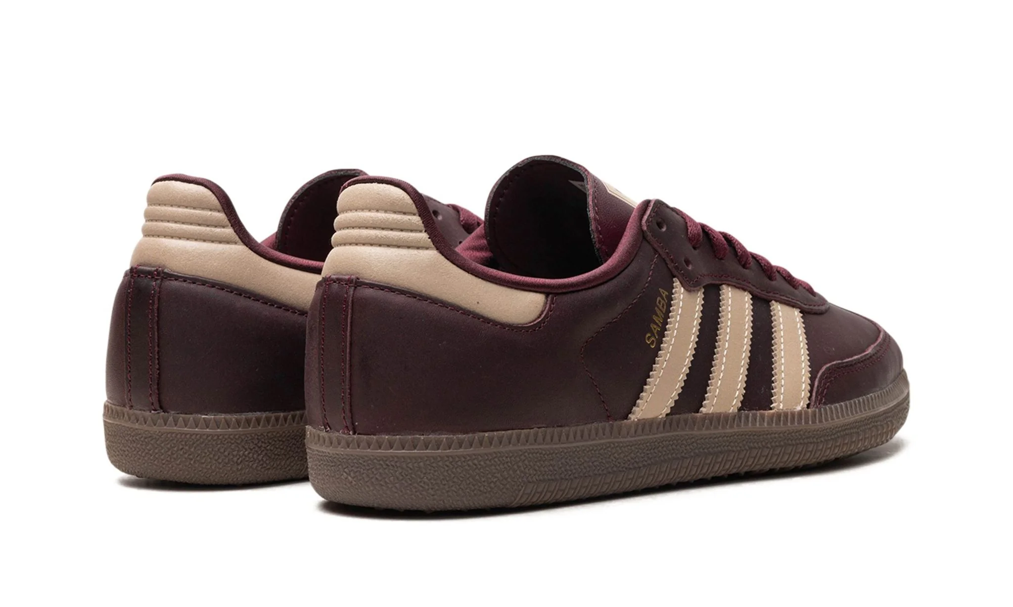 Adidas Samba OG Maroon Crystal Sand (Women's) - Image 3