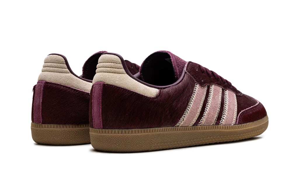 Adidas Samba OG Maroon Sand Strata Pony (Women's) - Image 3