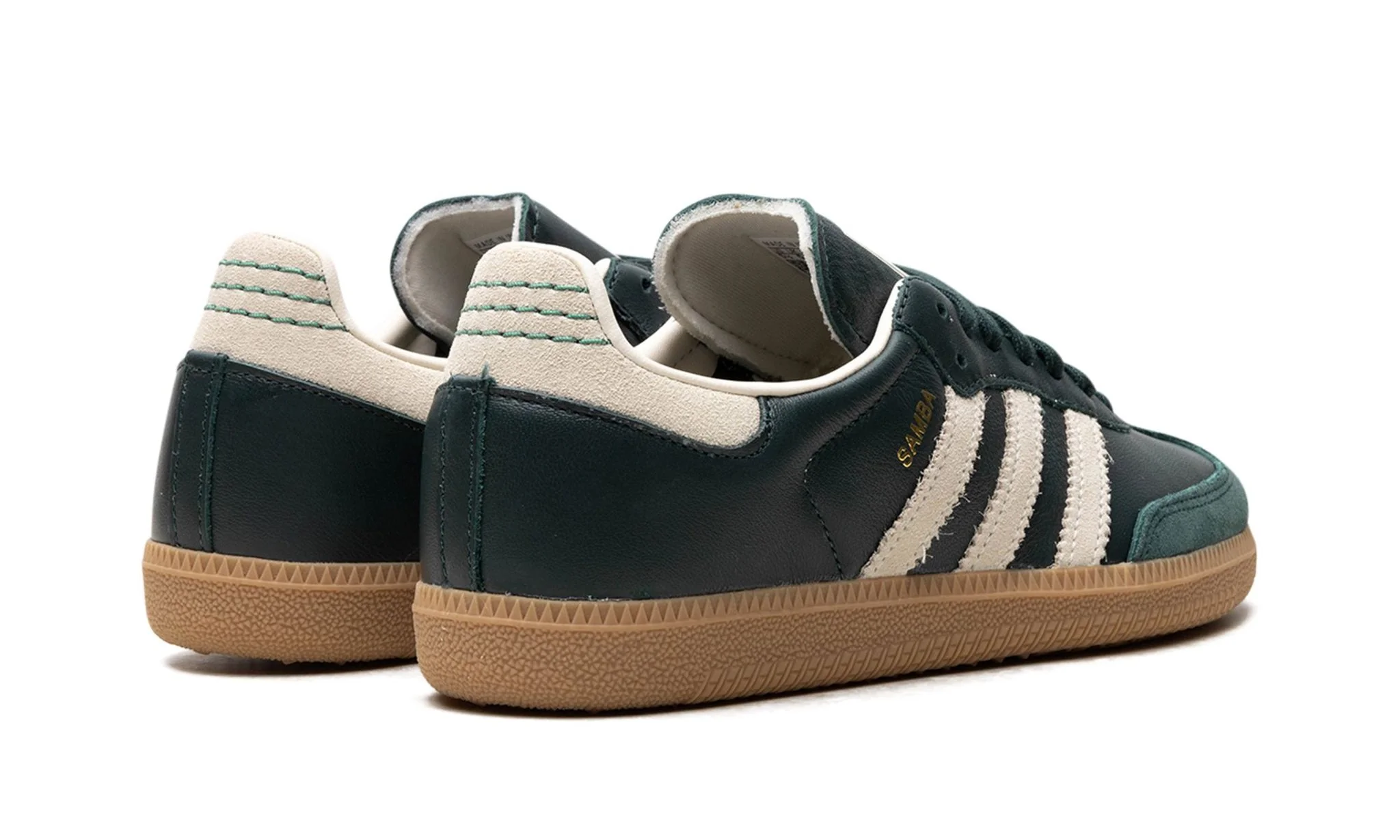 Adidas Samba OG Shadow Green Cream White Gold Metallic - Image 3