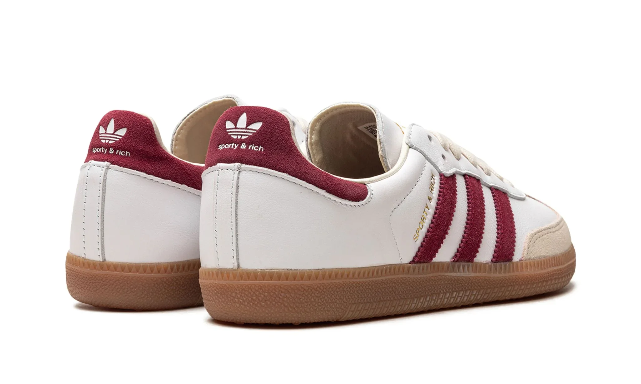 Adidas Samba OG Sporty & Rich White Core Burgundy - Image 3