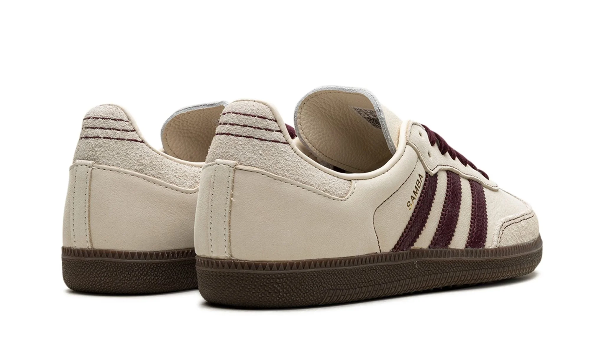 Adidas Samba OG Wonder White Maroon - Image 3