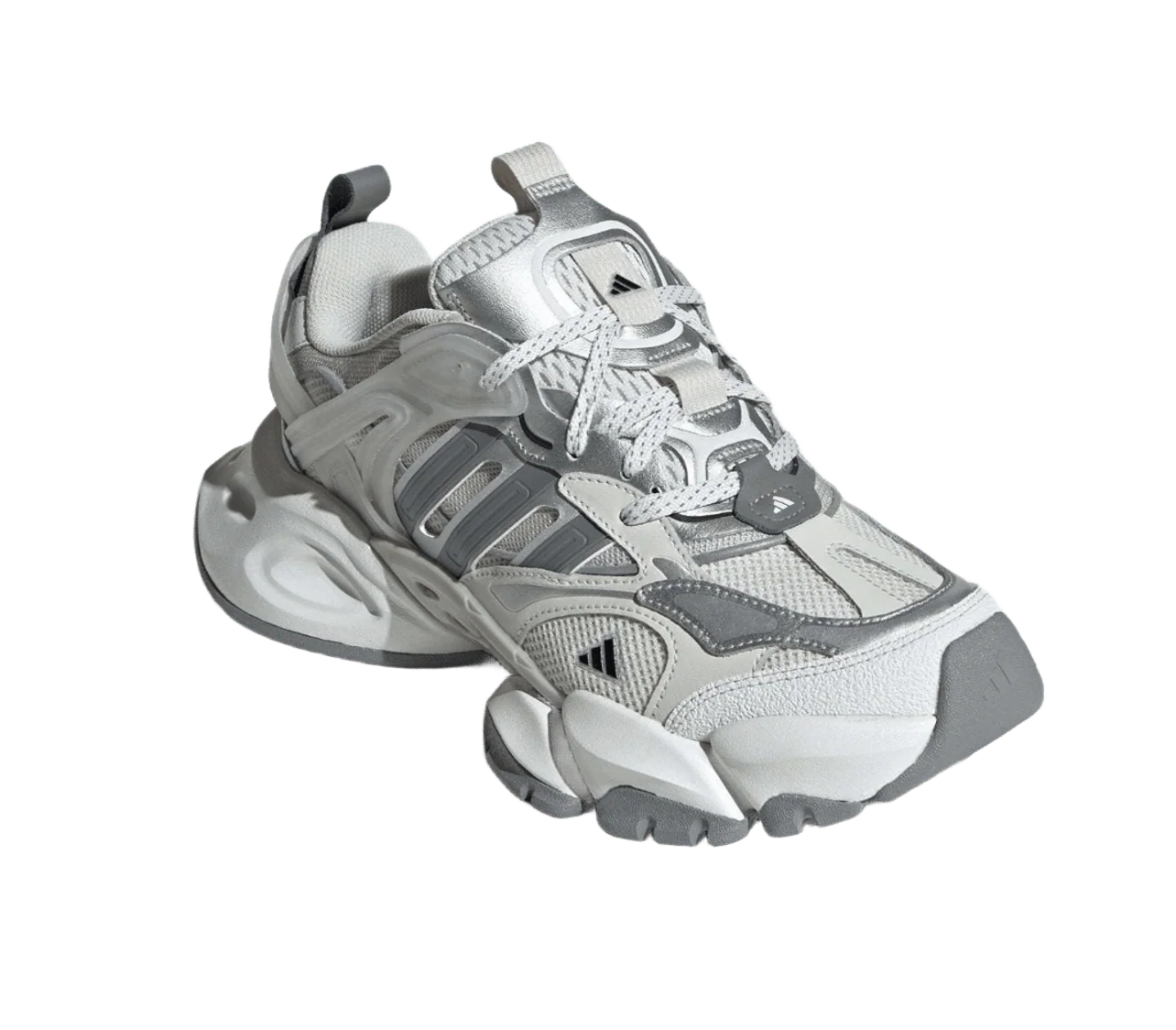 Adidas XLG Runner Deluxe Grey Silver White - Image 3