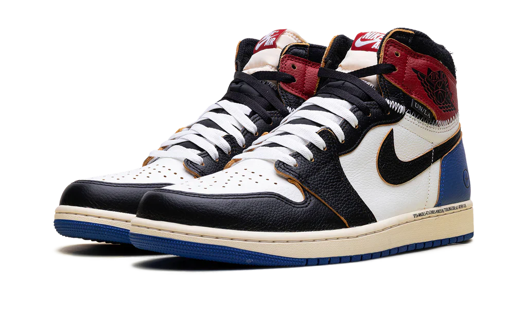 Air Jordan 1 High Fragment x Union Varsity Red Sport Royal - Image 2