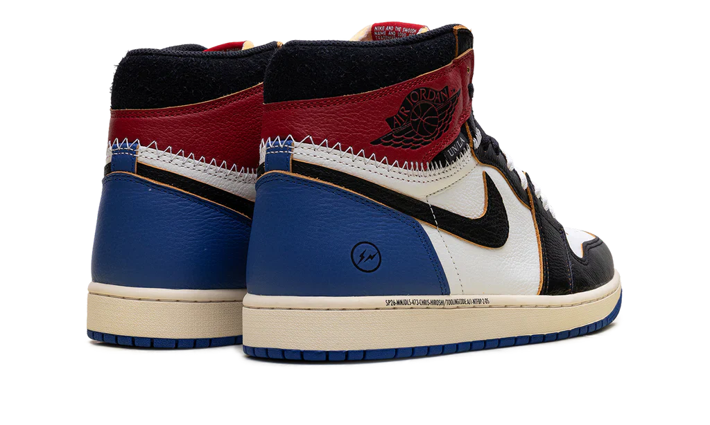 Air Jordan 1 High Fragment x Union Varsity Red Sport Royal - Image 3
