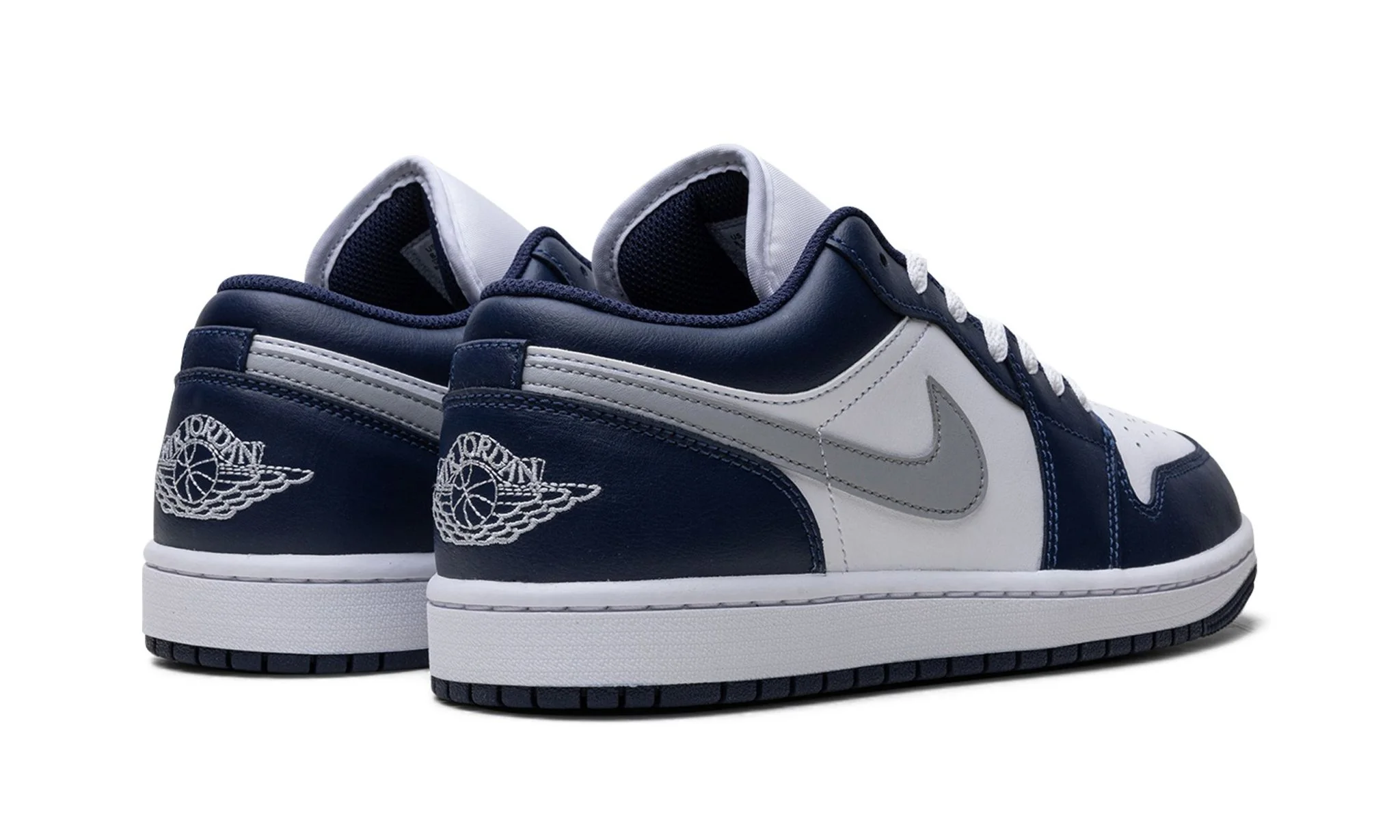 Air Jordan 1 Low Wolf Grey Midnight Navy - Image 3