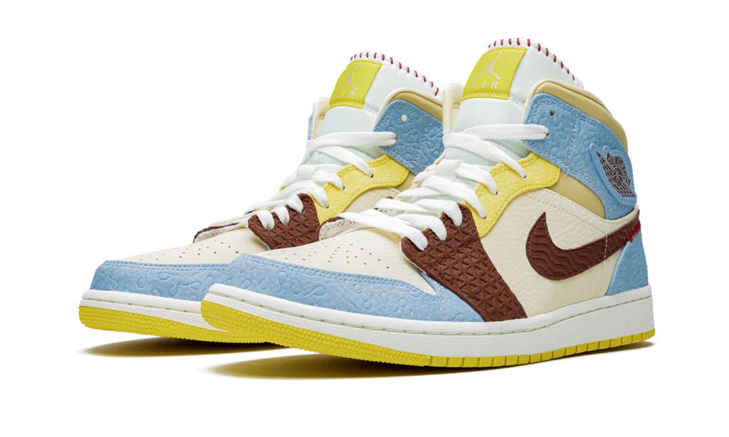 Air Jordan 1 Mid SE Fearless Maison Chateau Rouge - Image 2
