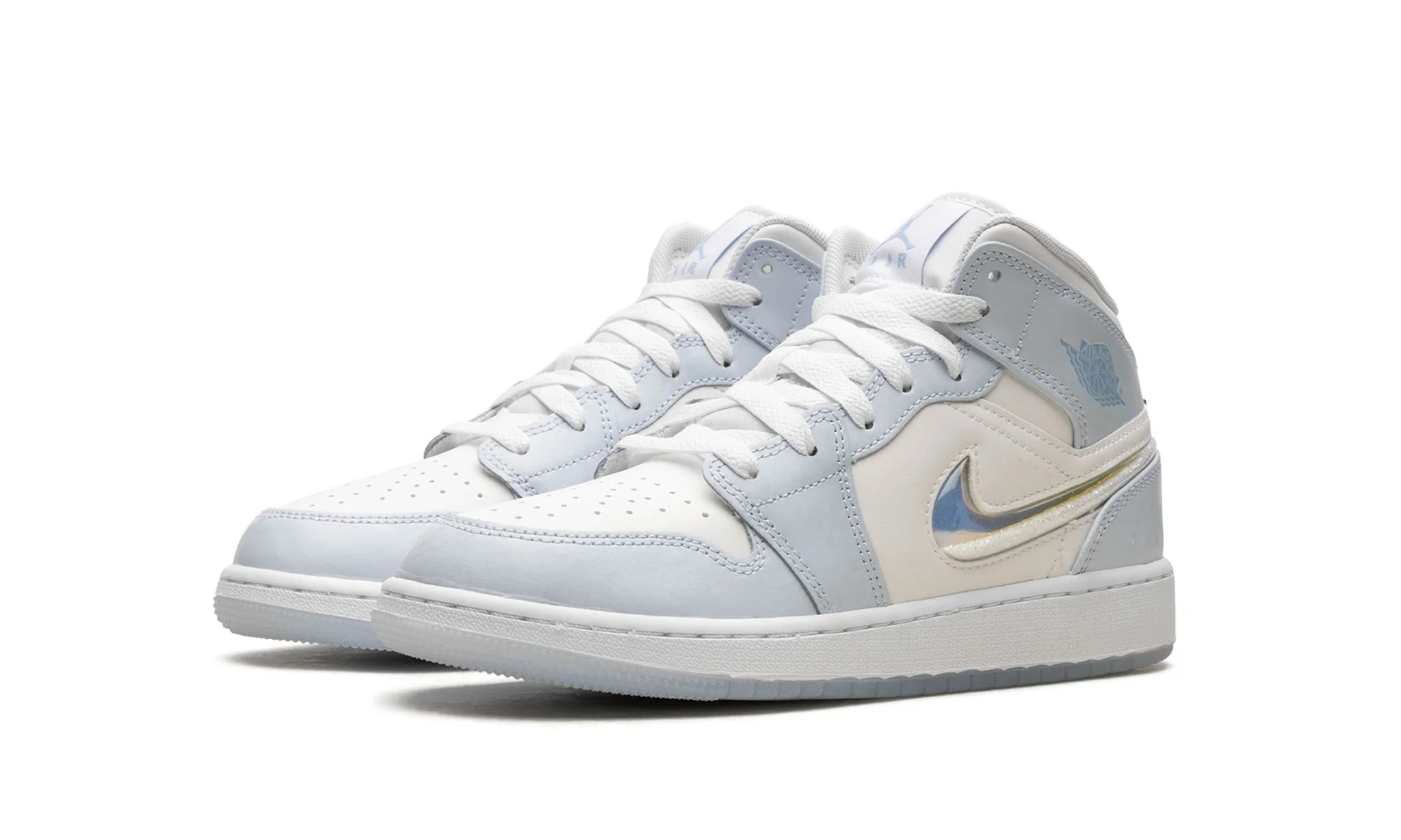 Air Jordan 1 Mid SE Glitter Swoosh (GS) - Image 2
