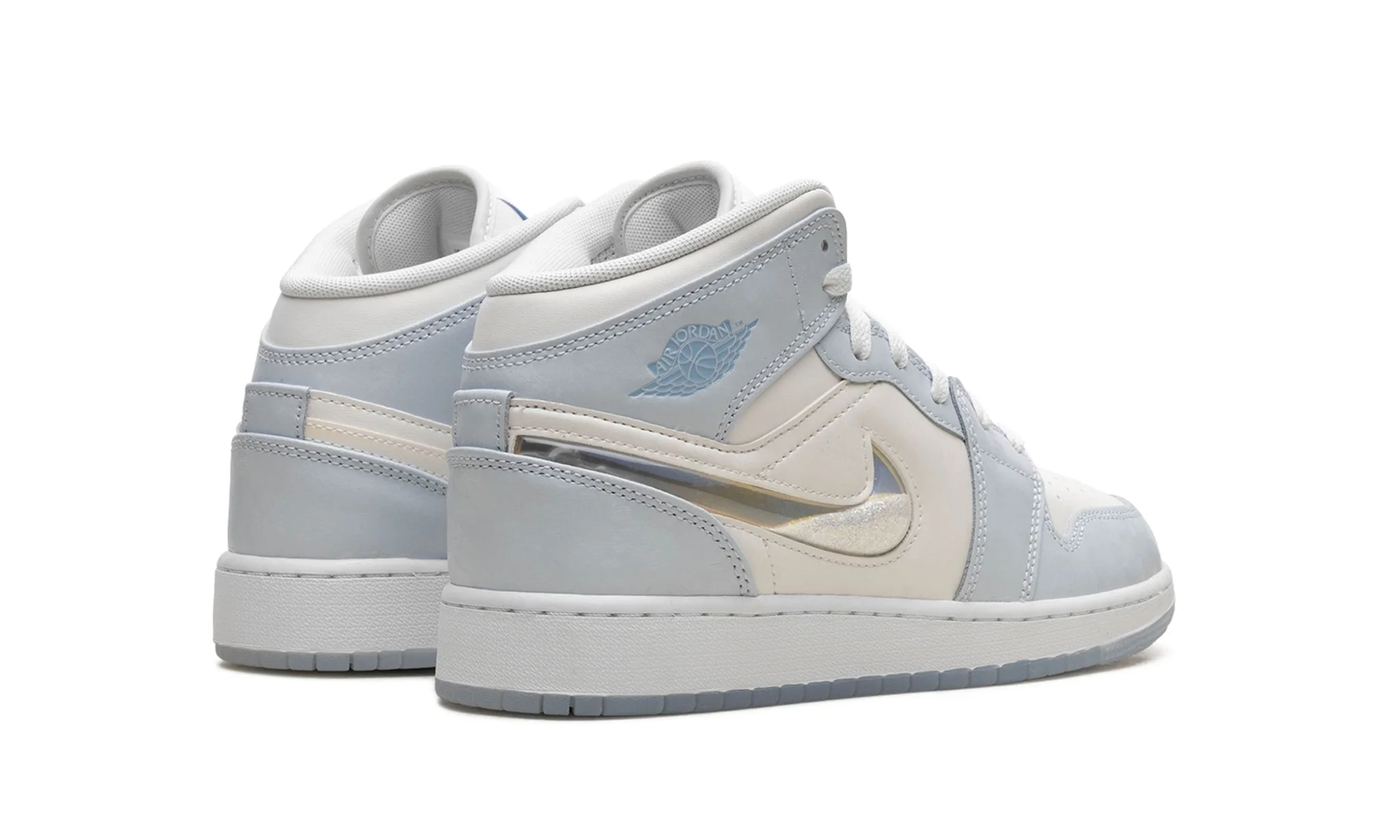 Air Jordan 1 Mid SE Glitter Swoosh (GS) - Image 3