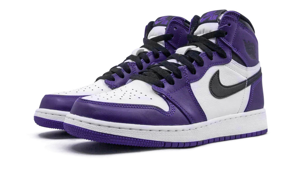 Air Jordan 1 Retro High Court Purple White (GS) - Image 2