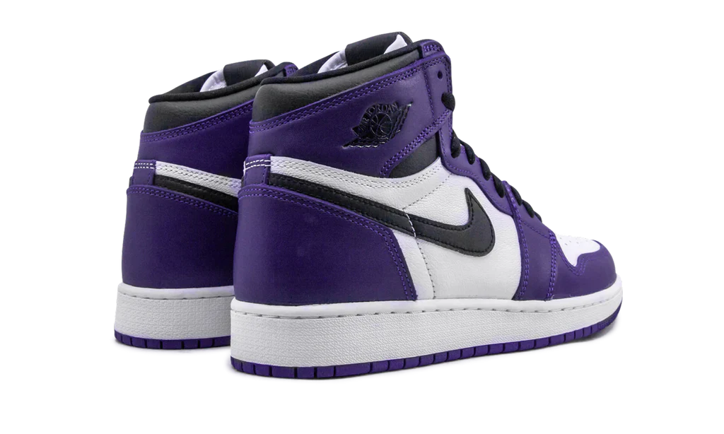 Air Jordan 1 Retro High Court Purple White (GS) - Image 3