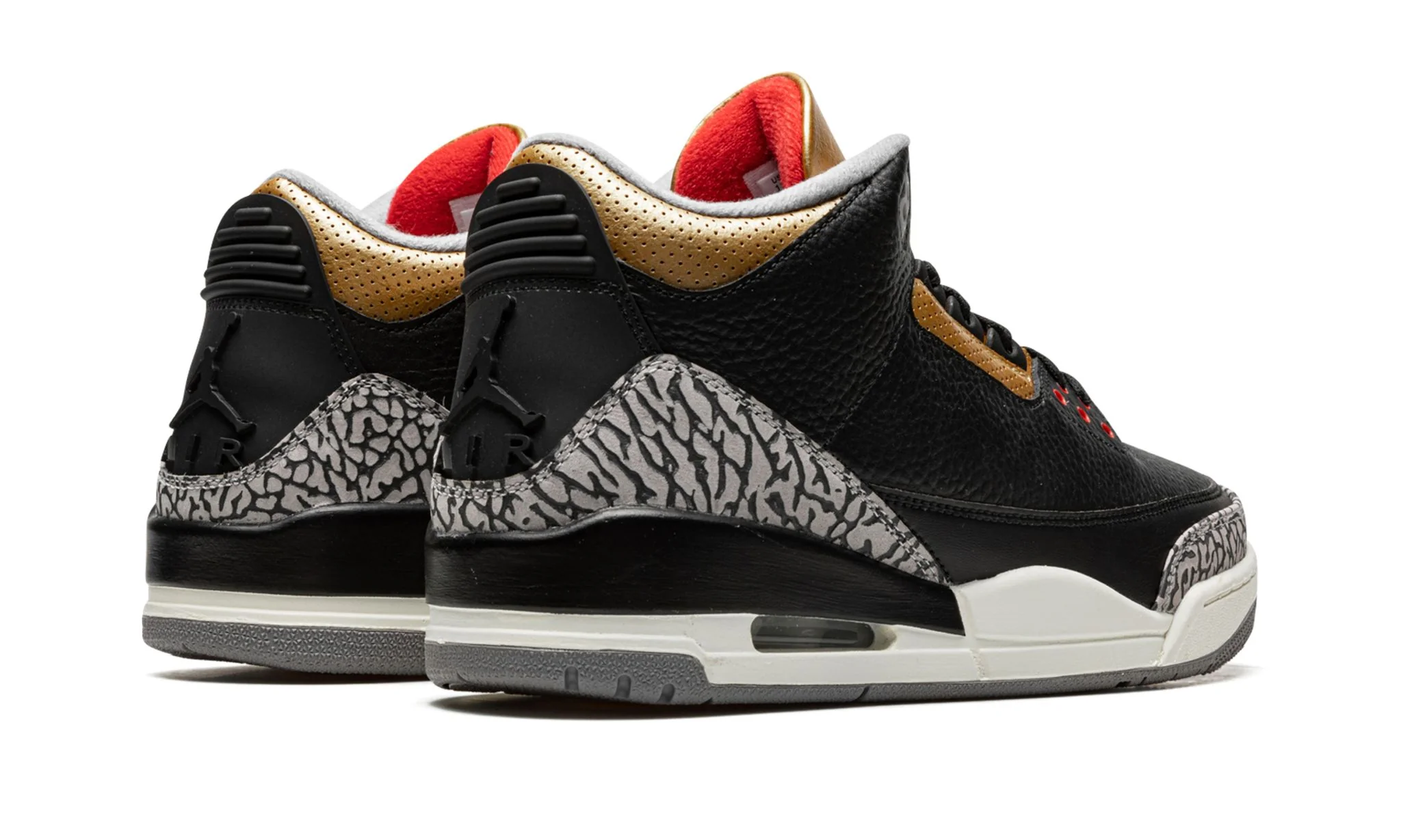 Air Jordan 3 Retro Black Cement Gold (Women's) - Image 3