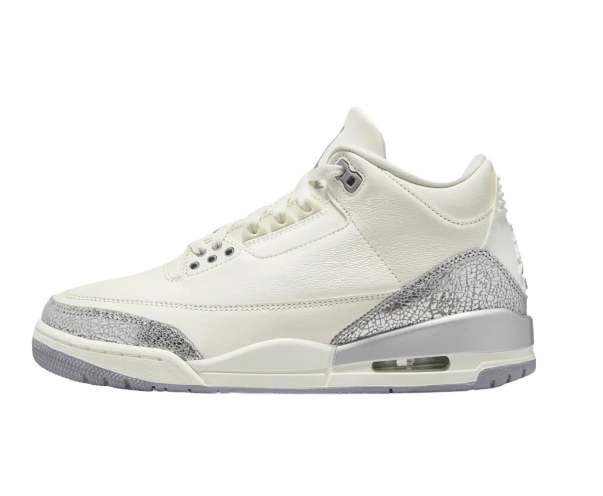 Air Jordan 3 Retro Sail Cement Grey (Women's)