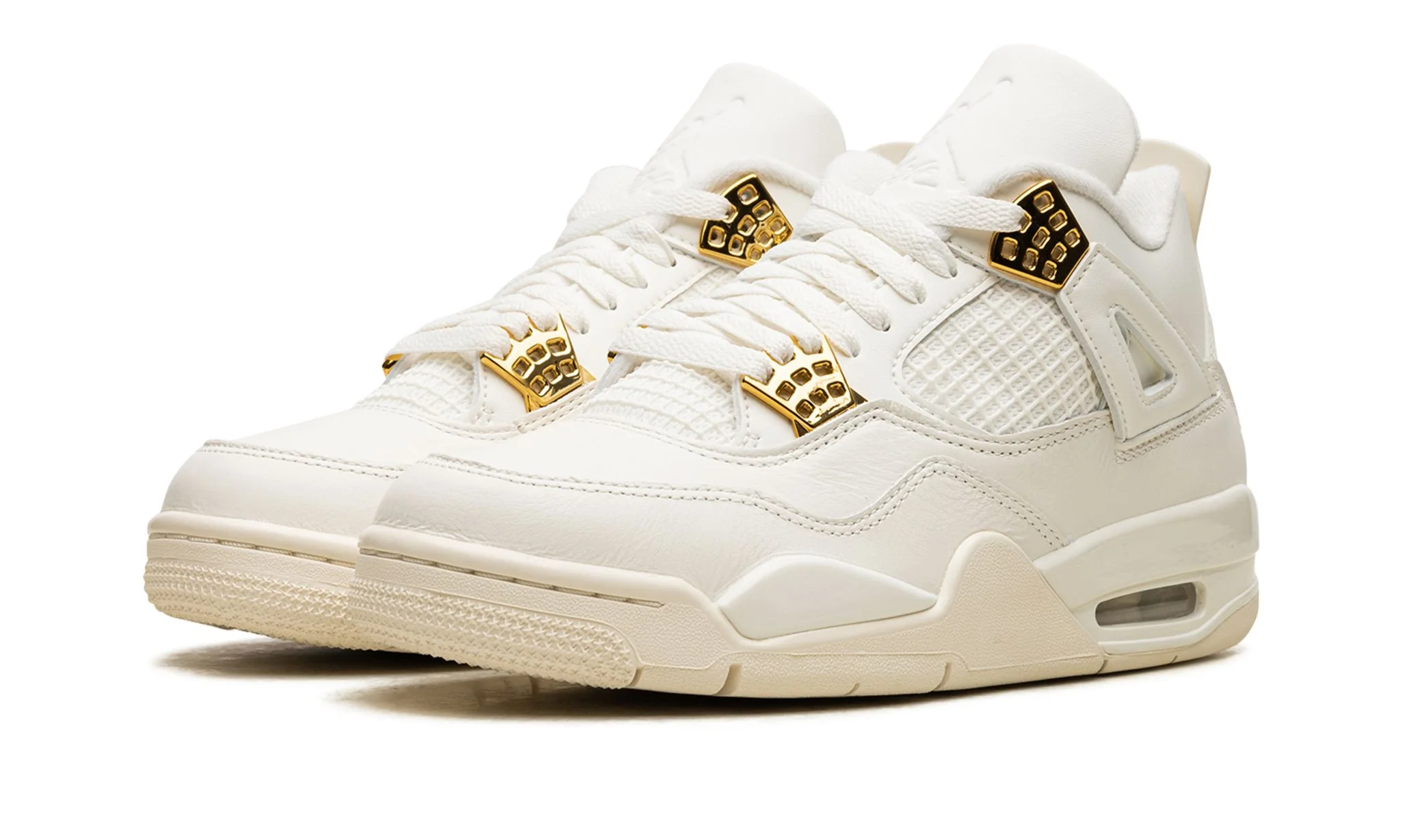 Air Jordan 4 Sail Metallic Gold - Image 2