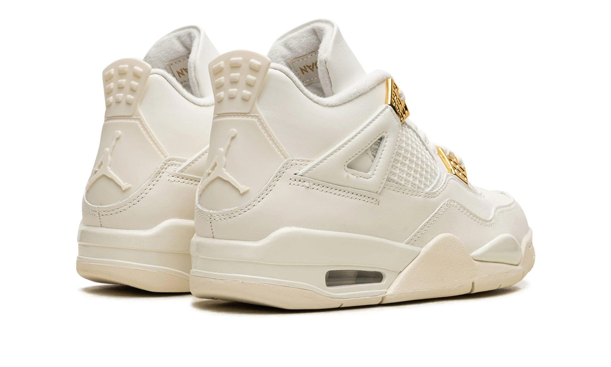 Air Jordan 4 Sail Metallic Gold - Image 3