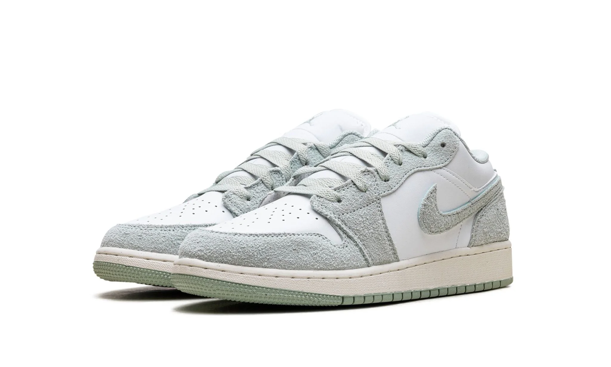 Air Jordan 1 Low SE White Seafoam (GS) - Image 2