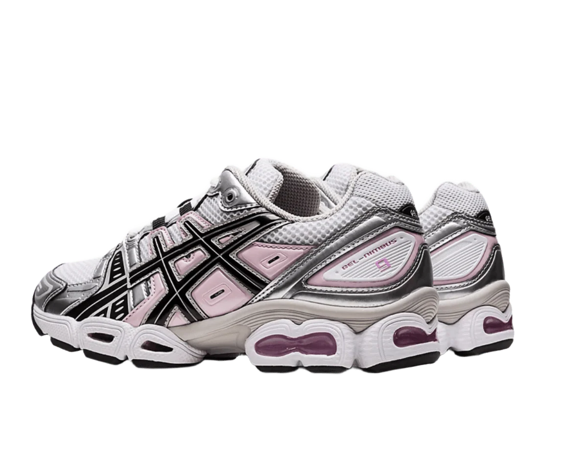 ASICS Gel-Nimbus 9 White Black Light Pink (Women's) - Image 2