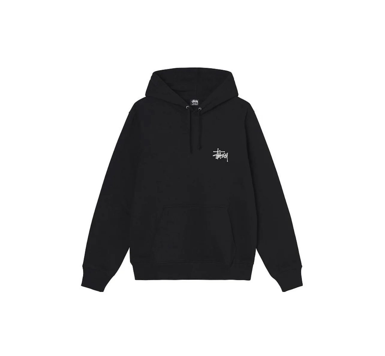 Stussy Basic Hoodie Black - Image 2