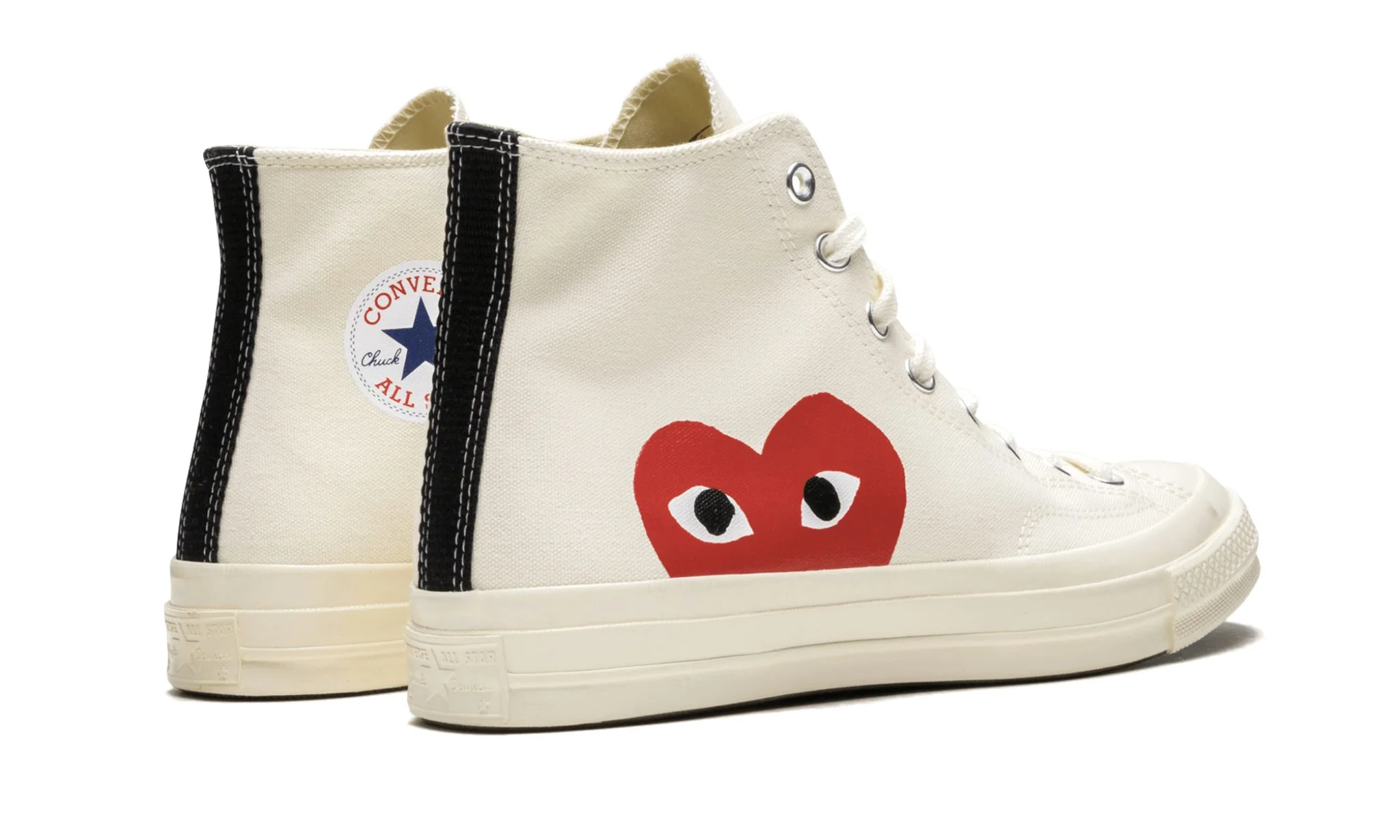 Converse Chuck Taylor All Star 70 Hi Comme des Garcons PLAY White - Image 3
