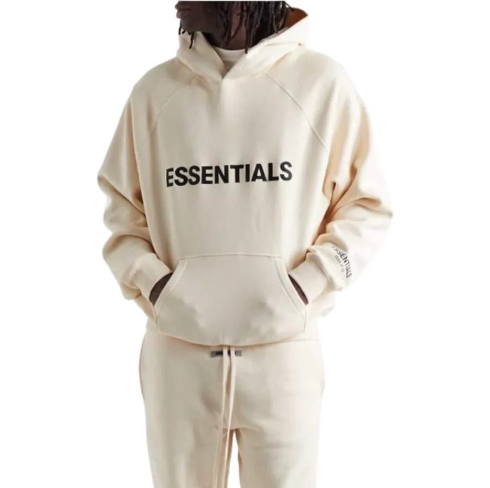 Essentials Hoodie (SS20) Cream/Buttercream - Image 2