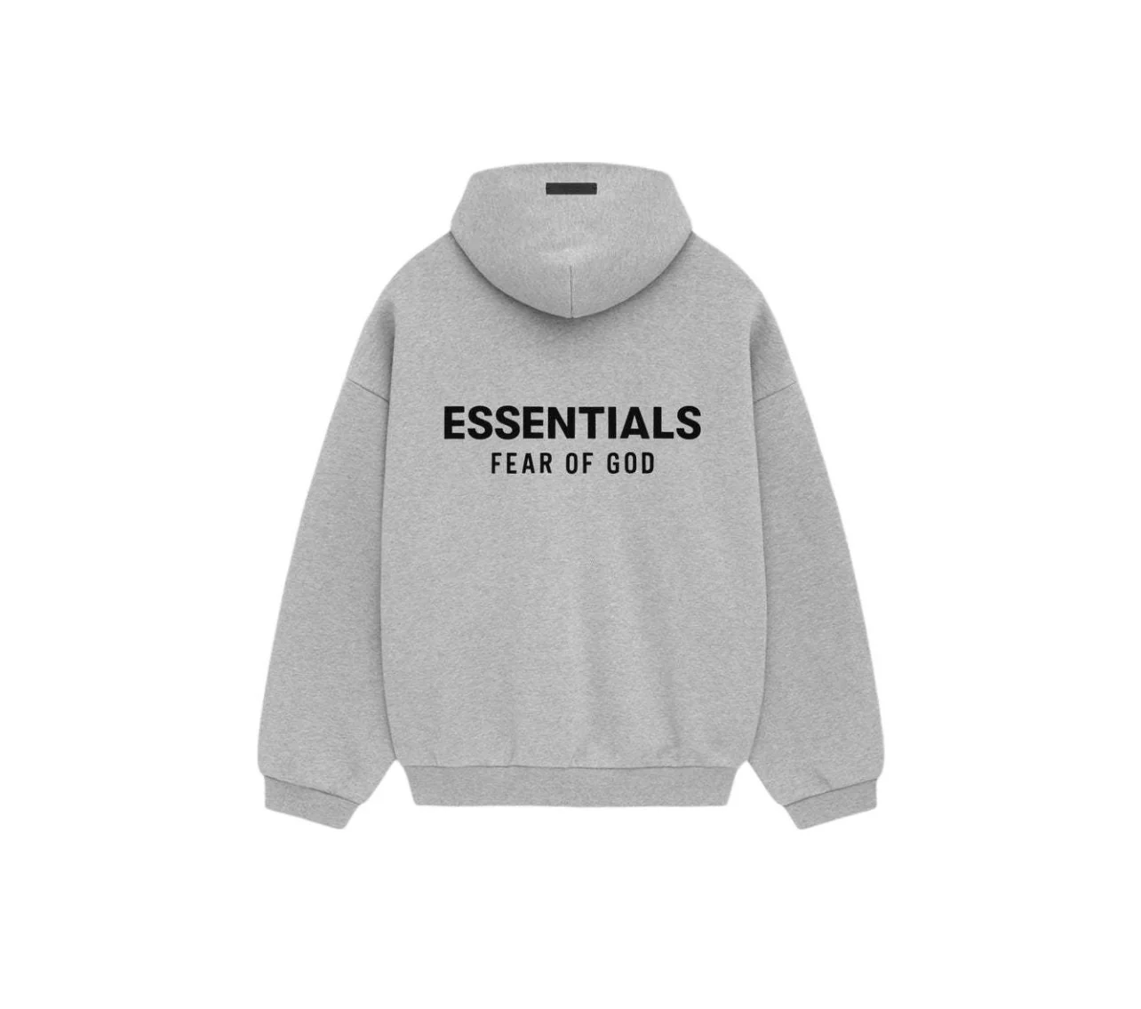 Fear of God Essentials Fleece Hoodie Light Heather Gray - Image 2