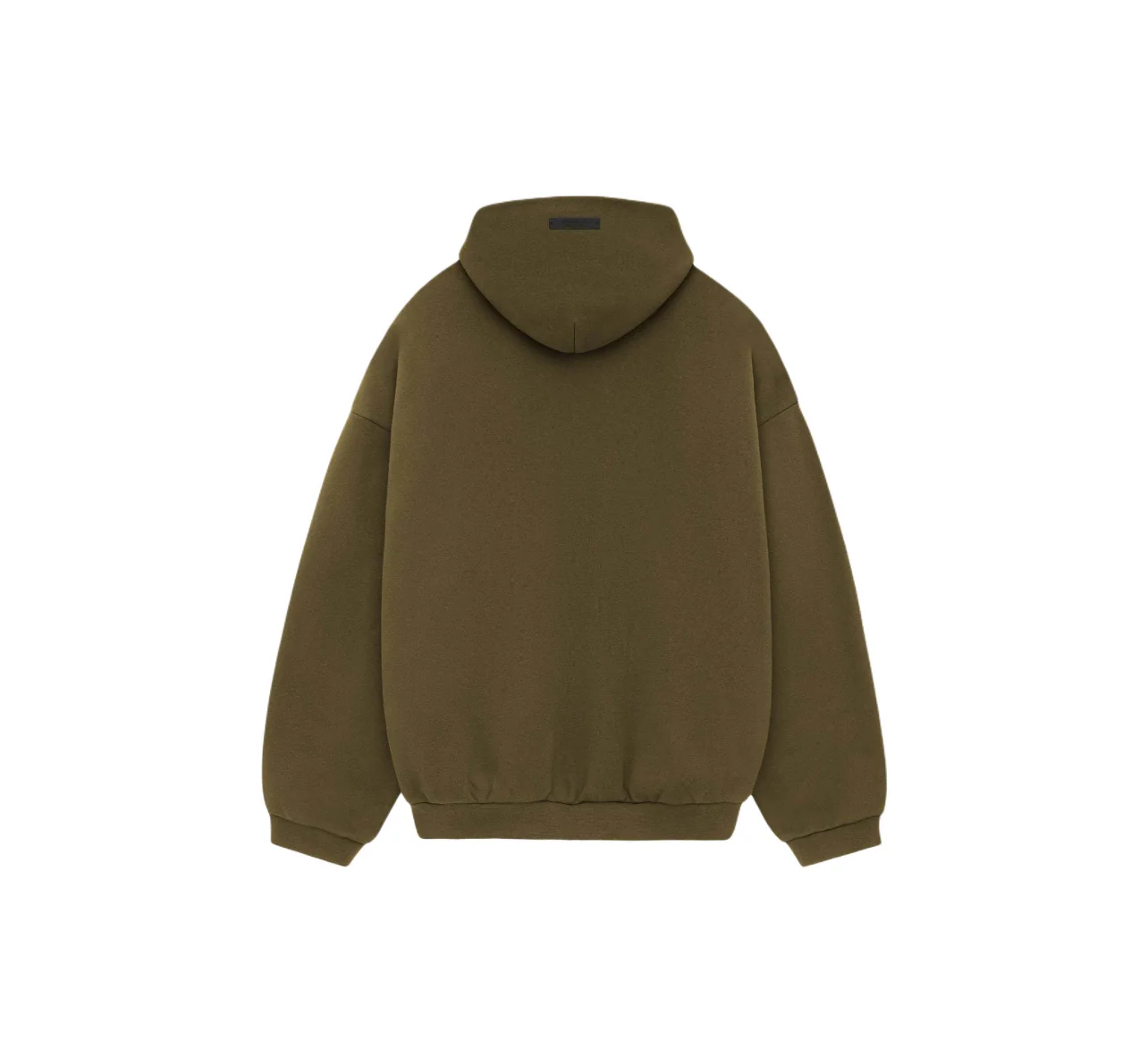Fear of God Essentials Fleece Hoodie Olive - Image 2