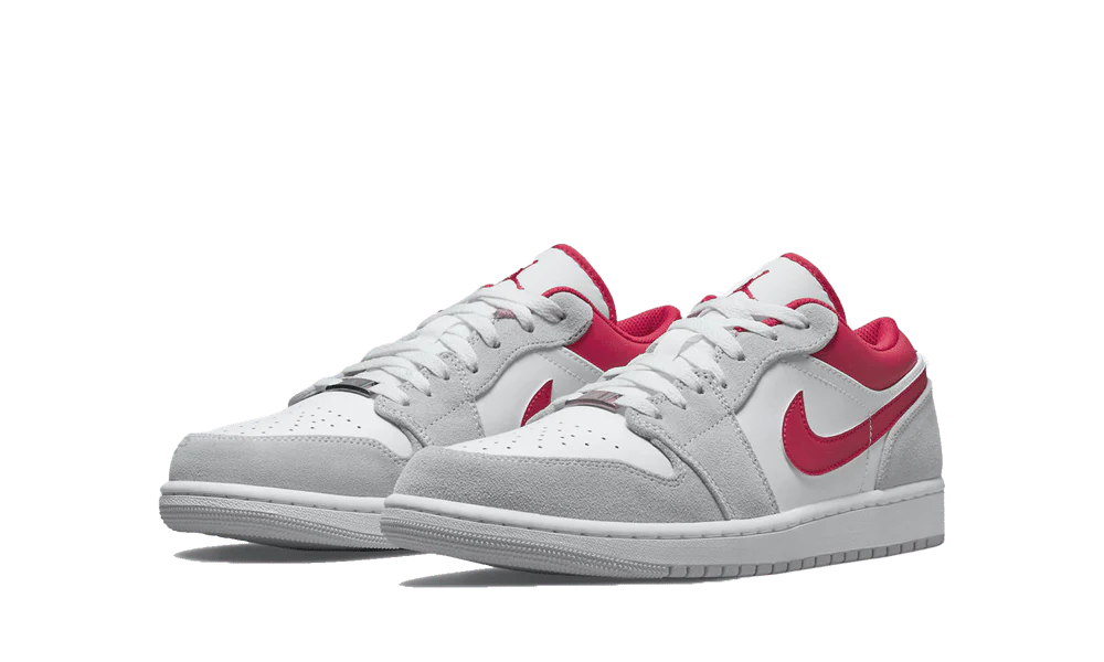 Air Jordan 1 Low SE Light Smoke Grey Gym Red - Image 2