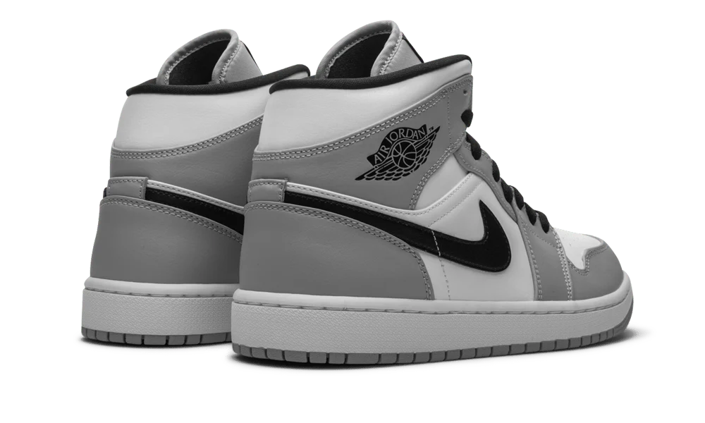 Air Jordan 1 Mid Light Smoke Grey - Image 3