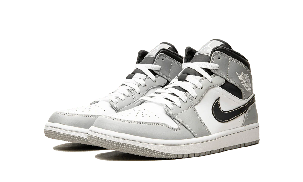 Air Jordan 1 Mid Light Smoke Grey Anthracite - Image 2