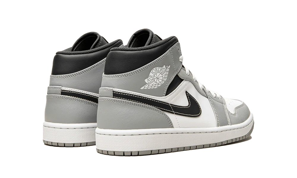 Air Jordan 1 Mid Light Smoke Grey Anthracite - Image 3