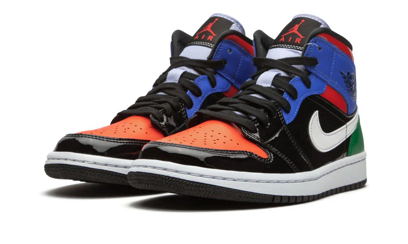 Air Jordan 1 Mid Multi Patent (Women's) - Image 2