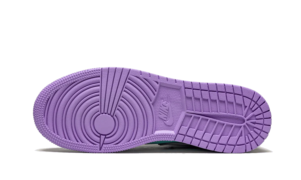 Air Jordan 1 Mid Purple Aqua (GS) - Image 4