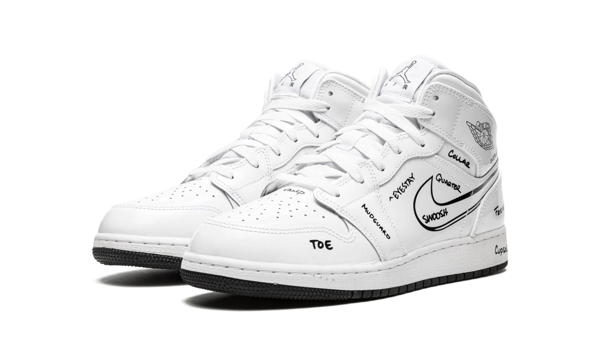 Air Jordan 1 Mid Schematic (GS) - Image 2