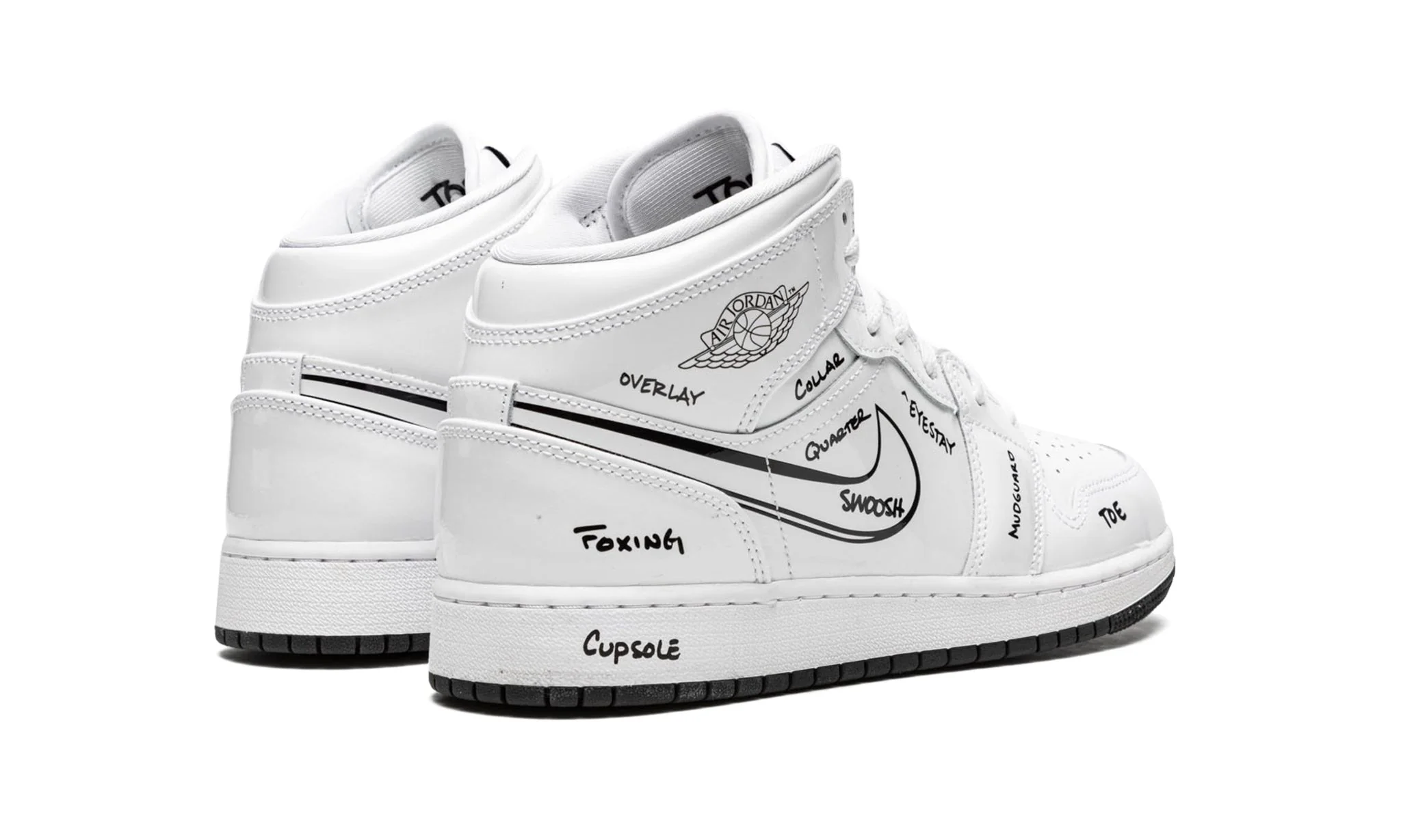 Air Jordan 1 Mid Schematic (GS) - Image 3