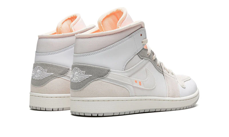 Air Jordan 1 Mid SE Craft Inside Out White Grey - Image 3