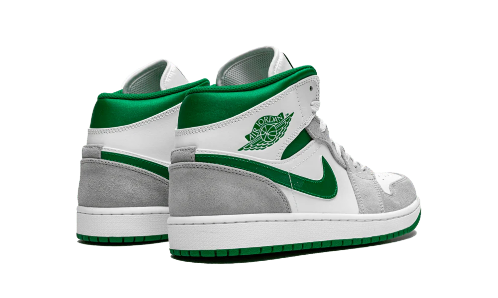 Air Jordan 1 Mid SE Grey Green - Image 3
