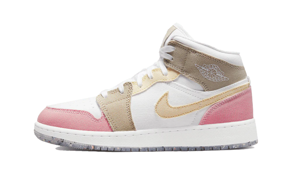 Air Jordan 1 Mid SE Pastel Vivid Green Grind (GS)
