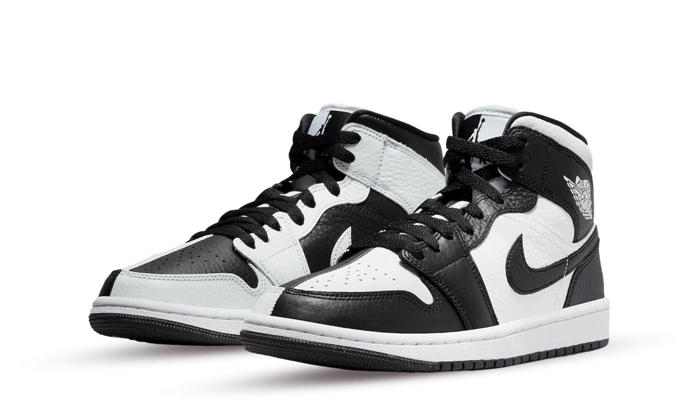 Air Jordan 1 Mid Split Black White (Women's) - Image 2