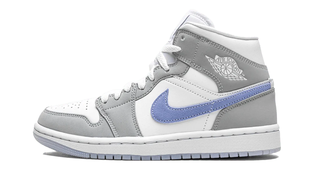 Air Jordan 1 Mid Wolf Grey Aluminum (Women's)